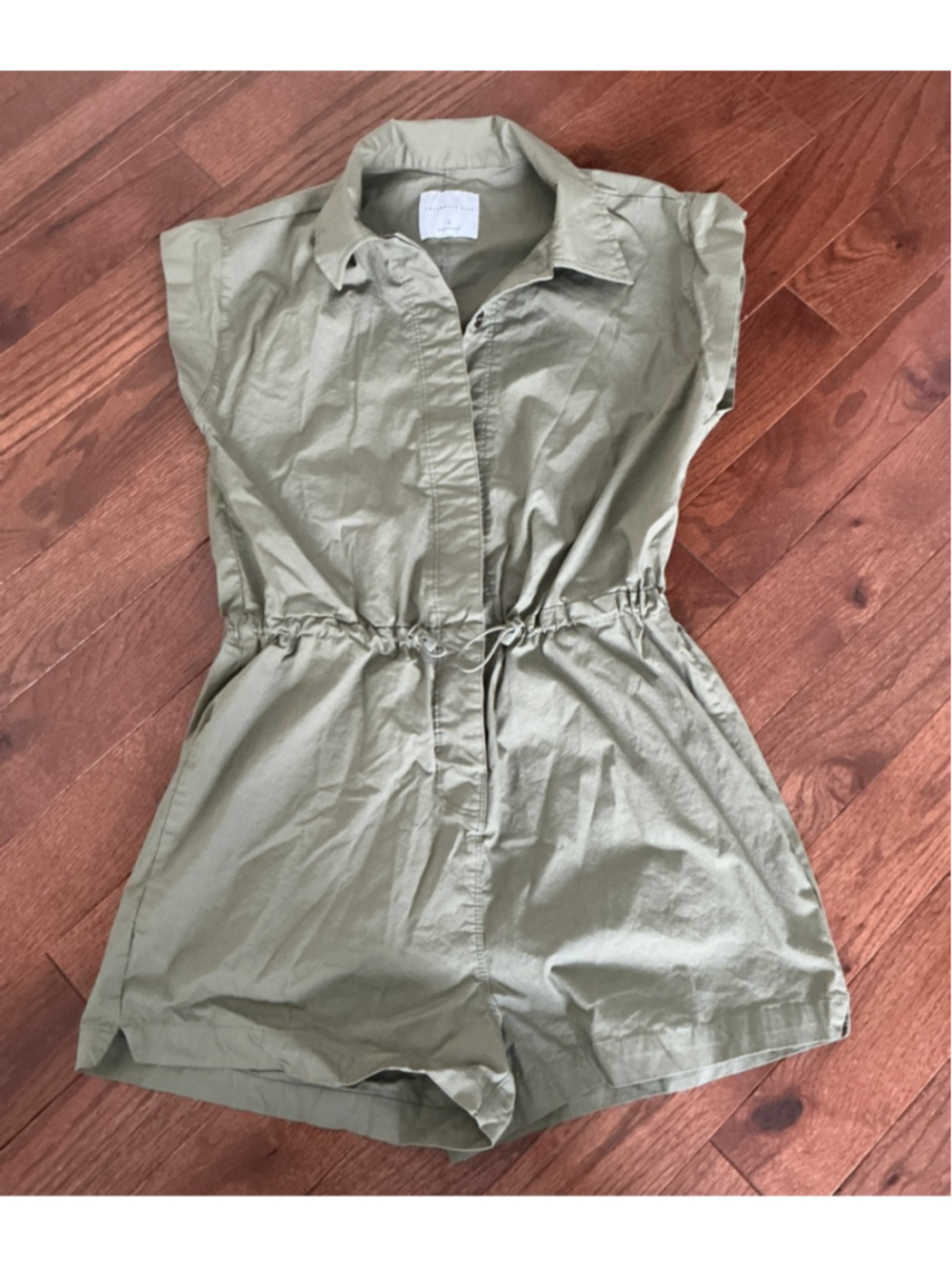 Women's CELEBRITY PINK Olive Green Romper S